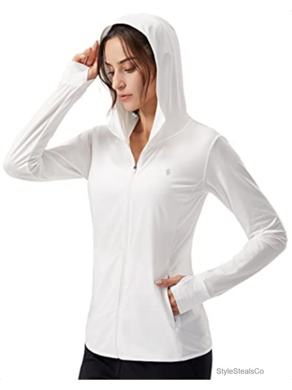 Women's UPF 50+ Sun Protection Hoodie Jacket Lightweight Long Sleeve